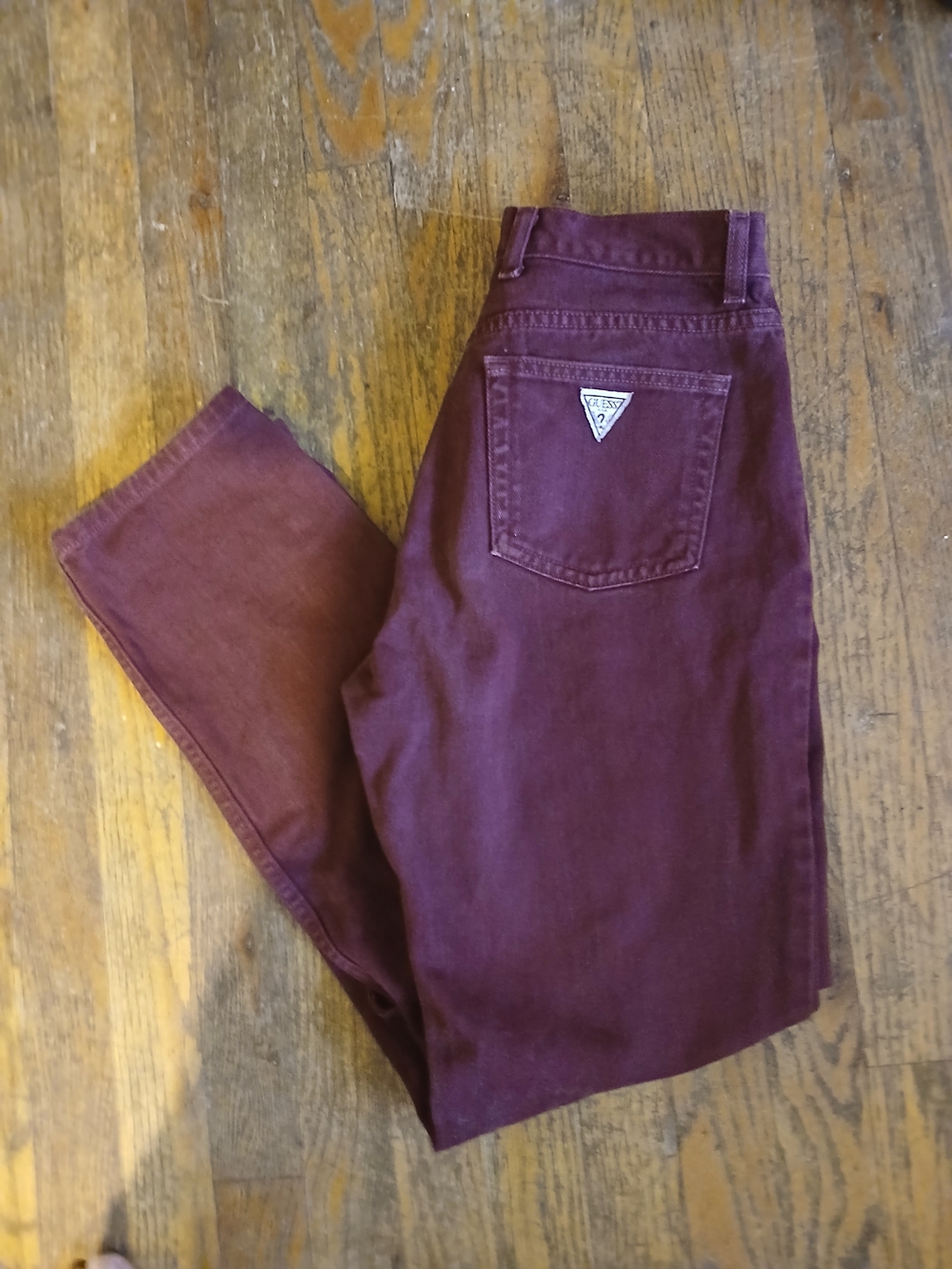 Guess Burgundy Jeans Vintage